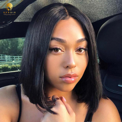 Straight Bob Closure Lace Wig 100% cheveux humains cheveux raides style court