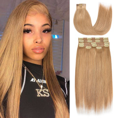 10A Straight PU Seamless Clip in #18 Dirty Blonde 6pcs/120g
