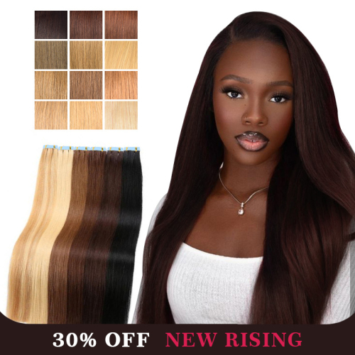 10A Straight Color Tape In Hair Extension 20pcs/50g 100% Virgin Human Hair