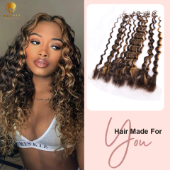613 Body Wave Transparent/HD Lace Closure Frontal Highlights Hair