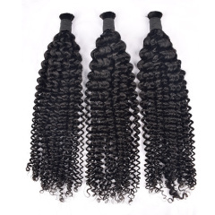 Jerry Curly Natural Black Bulk Hair For Braiding 100% Human Hair Bulk Extension