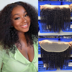 Bouncy Body Wave Hair HD Dentelle Fermeture Indétectable Frontal