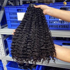 1B-Burmese curly SDD Raw Hair Bundles Wholesale Hair Weave Bundles