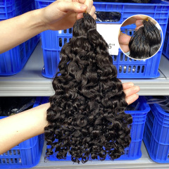 #2A - Burmese Curly 100% Crochet human hair For Braiding