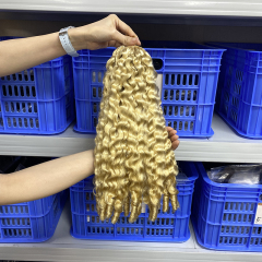 #613 -French curly 100% Crochet human hair For Braiding