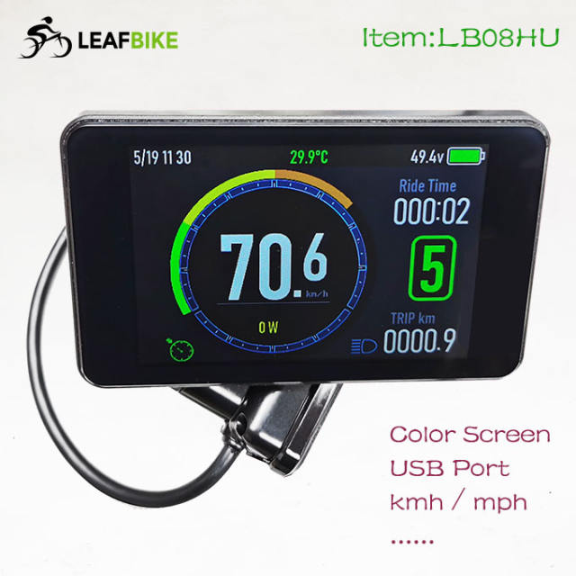 48V / 52V 1500W ~ 1800W electric hub motor controller with LCD screen