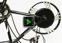 18 inch 750w rear hub motor - electric bike conversion kit video