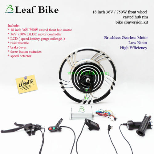 18 inch 36V 750W electric scooter kit - front hub motor wheel