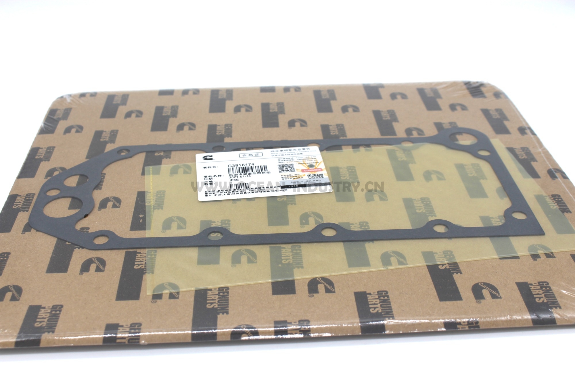 3918174 Oil Cooler Core Gasket for 6CT 6D114