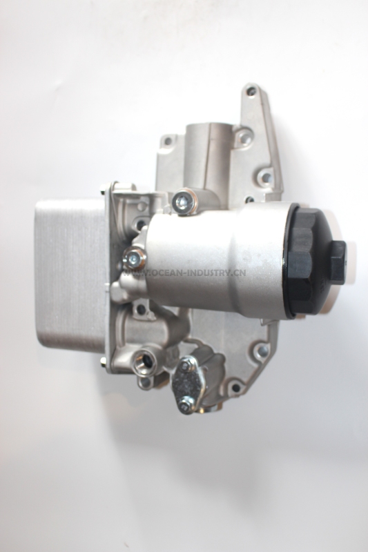 D6E Oil cooler assembly