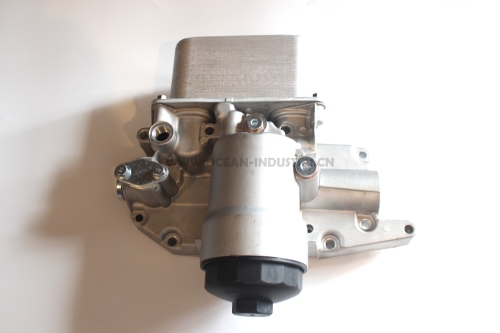 D6E Oil cooler assembly