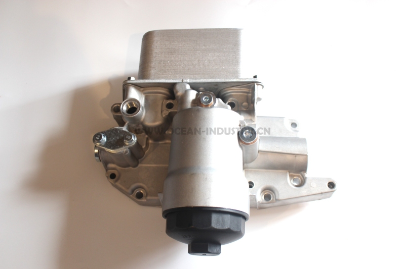 D6E Oil cooler assembly