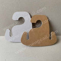 Manufacturers custom FSC shoes paper shoe hook flip flops beach cardboard shoe hook biodegradable recycled paper shoe hook