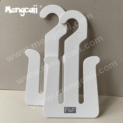 Manufacturers wholesale environmental protection white paper shoes re-hook can reduce raw paper F&F paper hook slipper cardboard hook