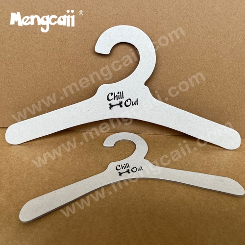 Mengcaii Eco-friendly fashion paper Pets cardboard hanger for clothes