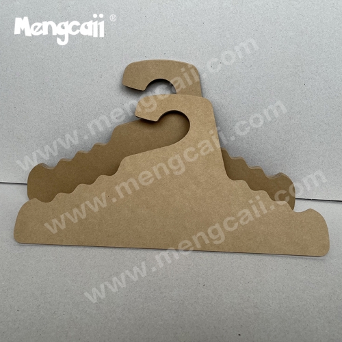 Custom motorcycle clothing paper hanger eco friendly degradable paper hanger charge clothing cardboard hangers