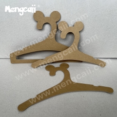 Custom-made children clothing cardboard hanger eco friendly degradable profile-shaped color printing paper hanger