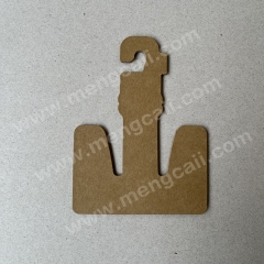 Manufacturers custom kraft paper shoe hook eco degradable color paper shoe hook one word slipper cardboard hook