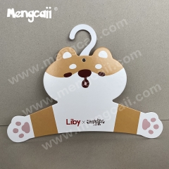 Manufacturers wholesale cartoon animal cardboard hangers eco-friendly degradable paper clothes hanging star's head paper hangers