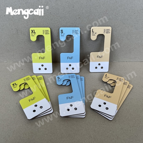 Manufacturer custom belt paper hooks F&F brand hat hooks eco-friendly socks cardboard hooks