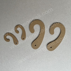 Manufacturer custom cardboard question mark hook eco friendly degradable hat small hook sock packaging paper hook