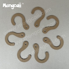 Manufacturers wholesale paper question mark hook environmental degradable cloth paper hook FS recyclable sock board