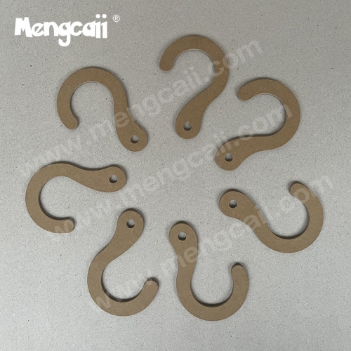 Manufacturers wholesale paper question mark hook environmental degradable cloth paper hook FS recyclable sock board