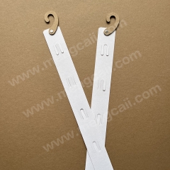 Manufacturer wholesaler super retail paper hanging strip environmental protection degradable FSC snack display hanging card paper shelf hanging strip