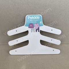 Manufacturer custom Costco clothing cardboard hangers Eco friendly degradable Pekkle FSC paper hook