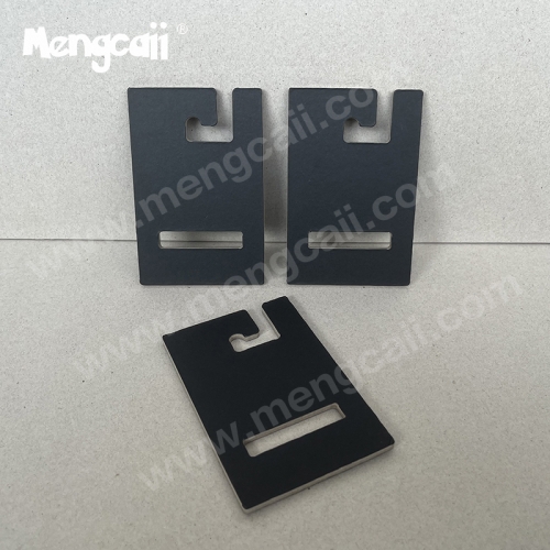 Manufacturer custom belt paper hook environmental degradable cardboard hanging card FSC black paper coat hook