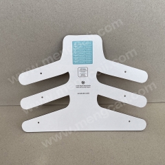 Manufacturer custom Costco clothing paper hanger Environmental degradable paper clothes hook FSC two layer cardboard hanger