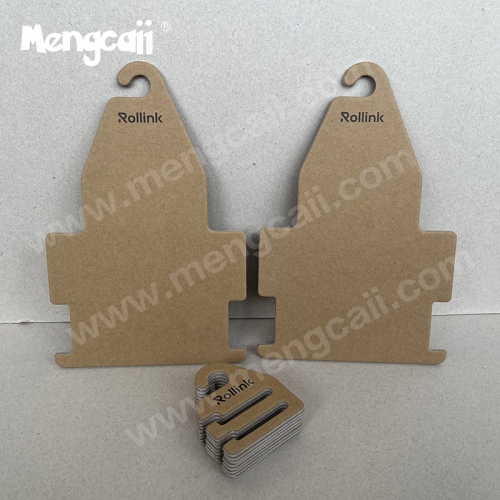 Manufacturer custom clothing paper hanger FSC ECO friendly and ecological degradable paper clothes hanger belt paper hook