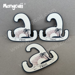 Manufacturer customized flip-flop paper shoe hooks Eco friendly and biodegradable FSC cardboard shoe hooks flip-flops paper shoe trees