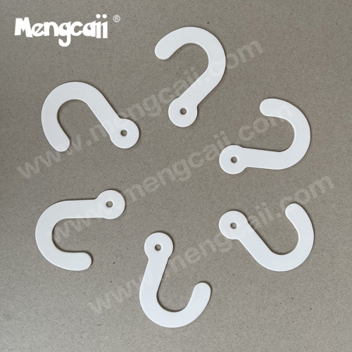 Manufacturer custom fabric cardboard hook FSC ECO friendly recyclable paper question mark hook white paper hook