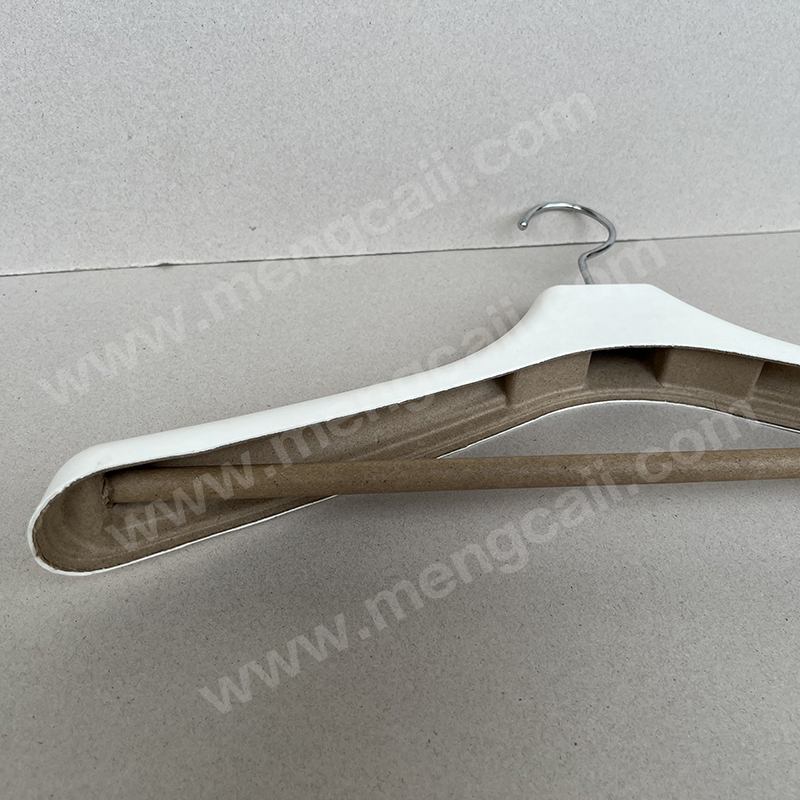 Pulp hangers surpass traditional plastic and wooden hangers and become ideal for blazers