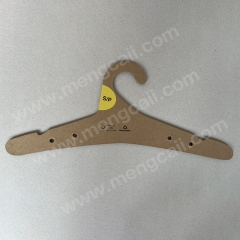 5mm thickness paper hangers are made of 100% renewable kraft cardboard, completely biodegradable and eco-friendly, suitable for display in hotel clothing terminal stores. Bearing 8kg