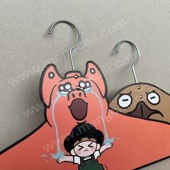 Custom cartoon paper hanger environmentally friendly biodegradable celebrity paper clothes hook FSC Japanese character portrait paper hook