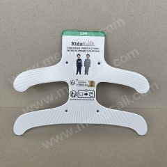 Costco cardboard hangers made from renewable paper are 100% recyclable and biodegradable, eco-friendly and suitable for supermarket clothing display