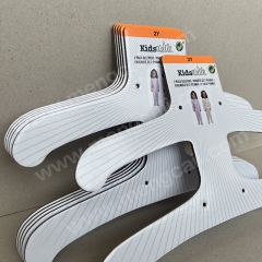 Costco cardboard hangers made from renewable paper are 100% recyclable and biodegradable, eco-friendly and suitable for supermarket clothing display