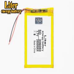 BIHUADE 306080 Li-polymer battery 3.7V 2500mah large-capacity battery Liter Energy Battery