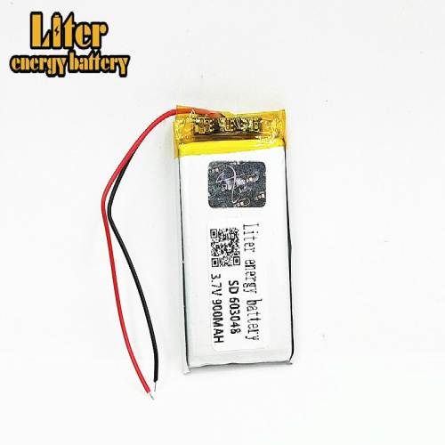 3.7V 900mAH 603048 Liter energy battery Rechargeable polymer lithium ion battery for drone dvr mp5 GPS mp3 mp4 PDA power bank speaker