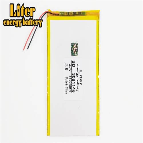 3.7 V 5500mah 3081145 Liter energy battery tablet battery brand tablet gm lithium polymer battery