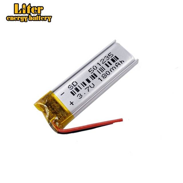 501235 3.7v 180mah Liter energy battery Lithium Polymer Battery With Board For Mp3 Mp4 Mp5 Gps Digital Products