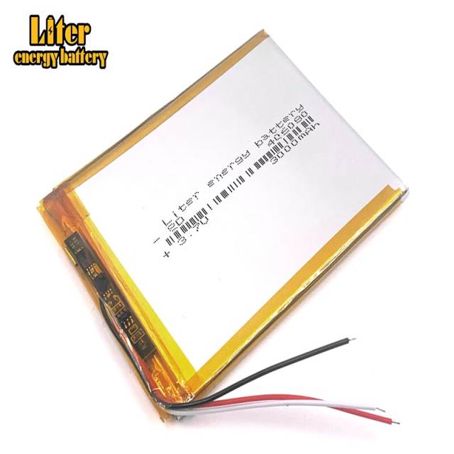 3wire 406080 3.7v 3000mah Liter energy battery  Lithium Polymer Battery With Board For Vx787 Vx530 Vx540t Vx585