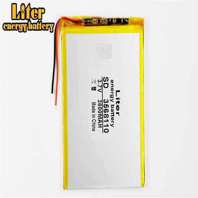 3.7v 3568110 3800mah Liter energy battery  Polymer Battery With Board Polymer Battery