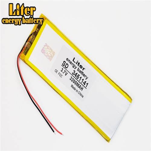 3.7V 3200mAh 3451141 BIHUADE polymer brand tablet generic battery