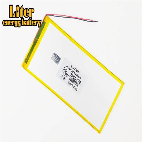 3.7V 4800mAh 3560170 Liter energy battery  lithium-ion polymer battery tablets LED mobile power battery