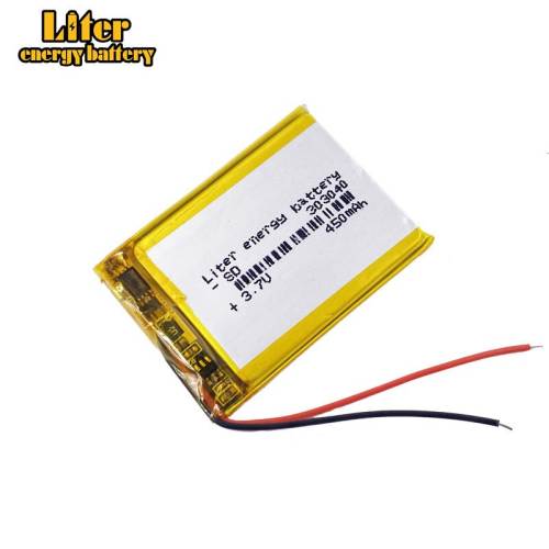 3.7V, 303040 450MAH BIHUADE Polymer lithium battery  can be customized wholesale CE FCC ROHS MSDS quality certification