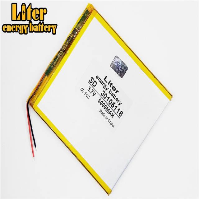 5000mah 30105118 3.7V Liter energy battery  Polymer batteries Tablet PC built-in battery