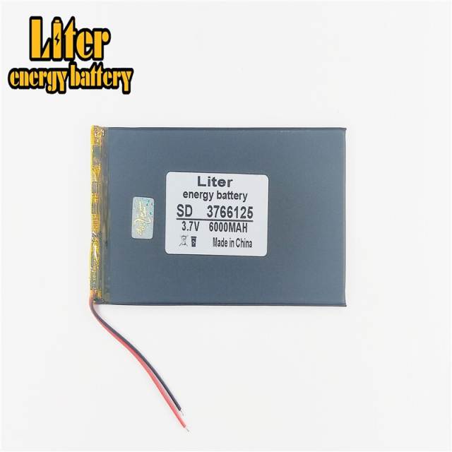 3.7V,6000mAH 3766125 Liter energy battery  (polymer lithium ion battery) Li-ion battery for tablet pc,GPS e-book